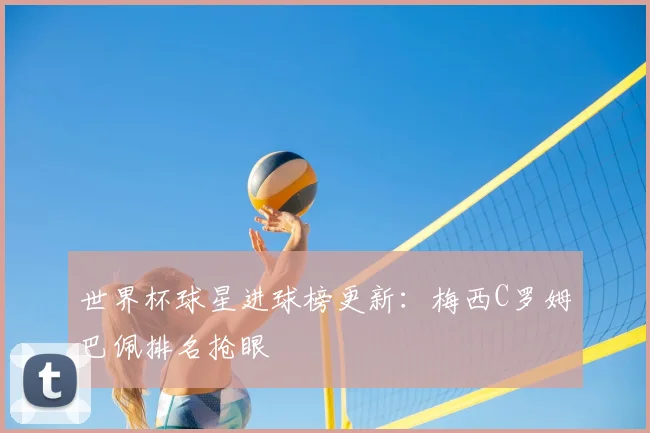 世界杯球星进球榜更新:梅西C罗姆巴佩排名抢眼